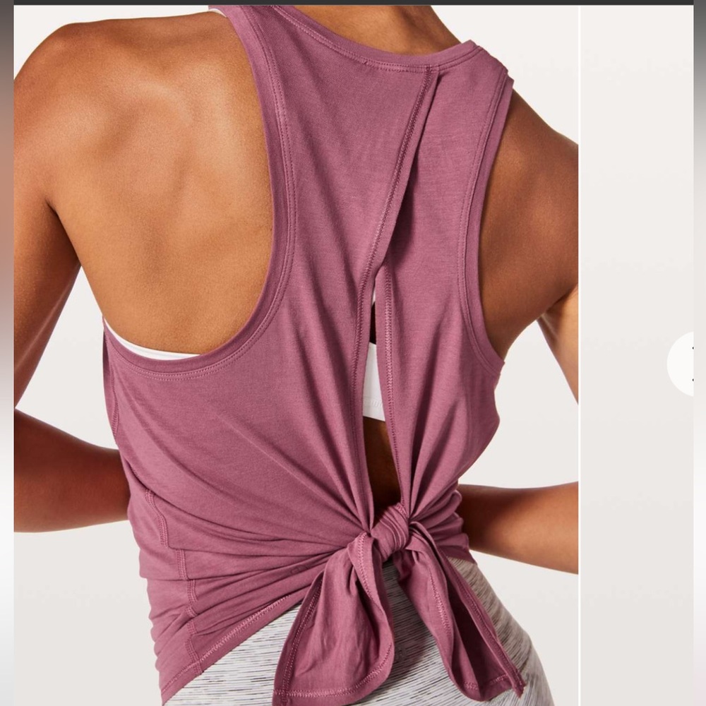 Lululemon All Tied Up Tank So Merlot Size Small